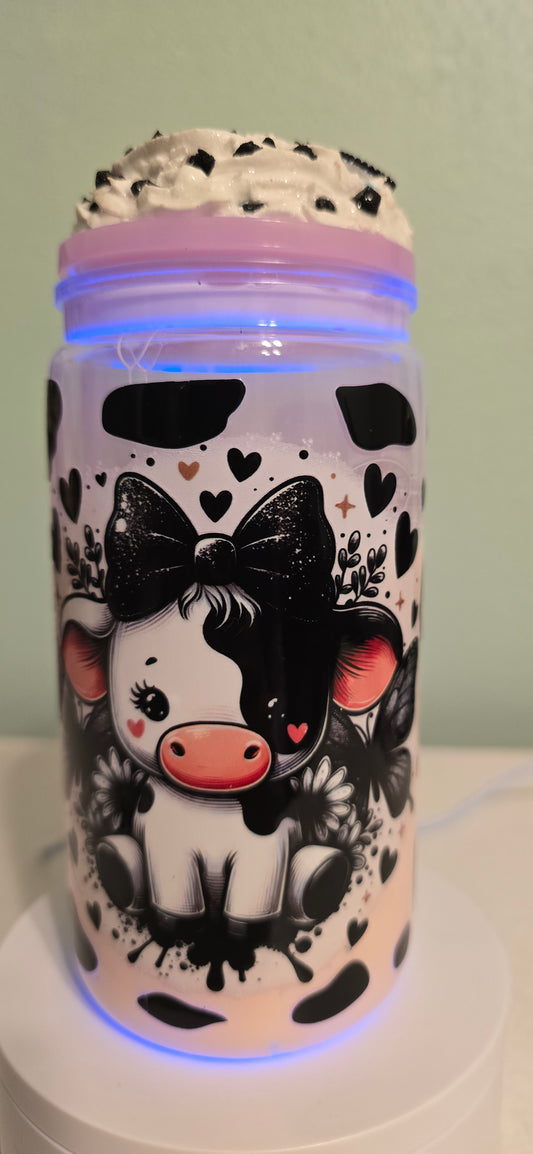 *SOLD*  Pre-made Strawberry milk baby cow
