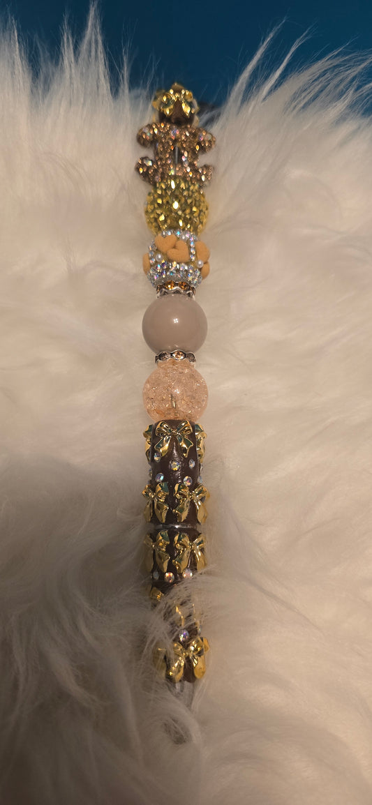 Extended Gold CC Pen with bows