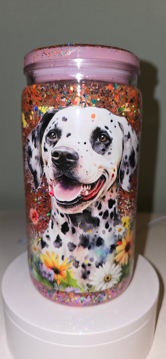 BOGO 50% OFF Pre-made Dalmatian snow-globe cup