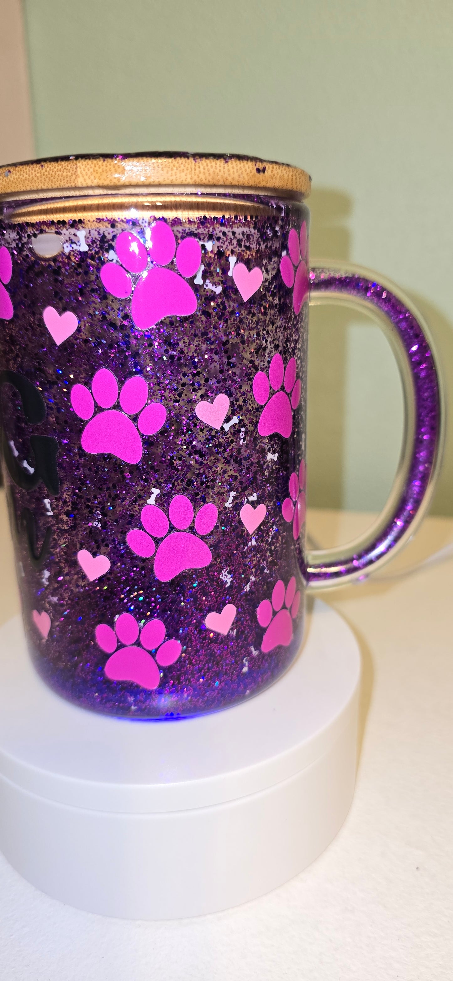 BOGO 50% OFF Pre-made Dog Mom Glass Snow globe