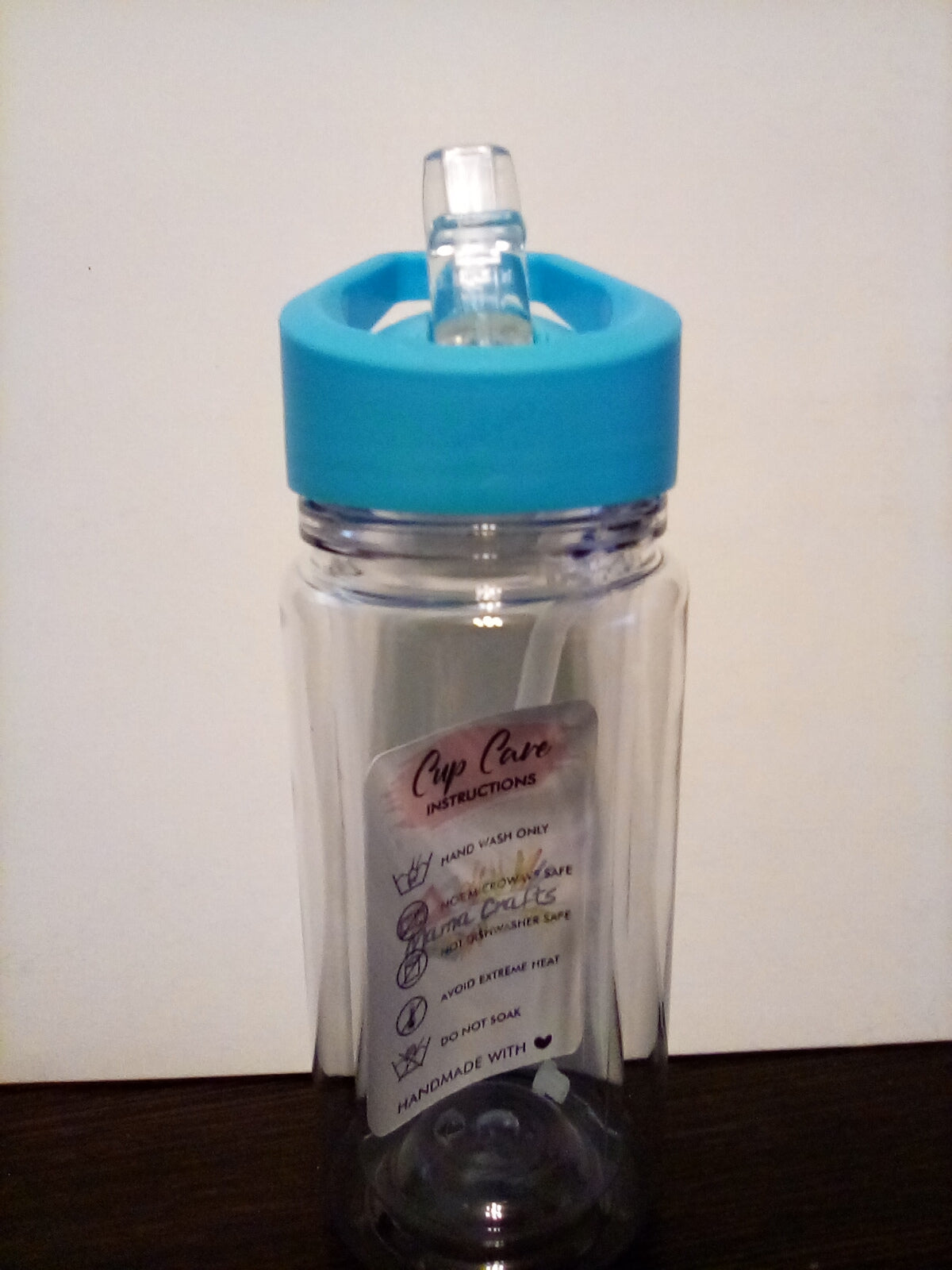 Blue-Kid Tumbler with flip up straw