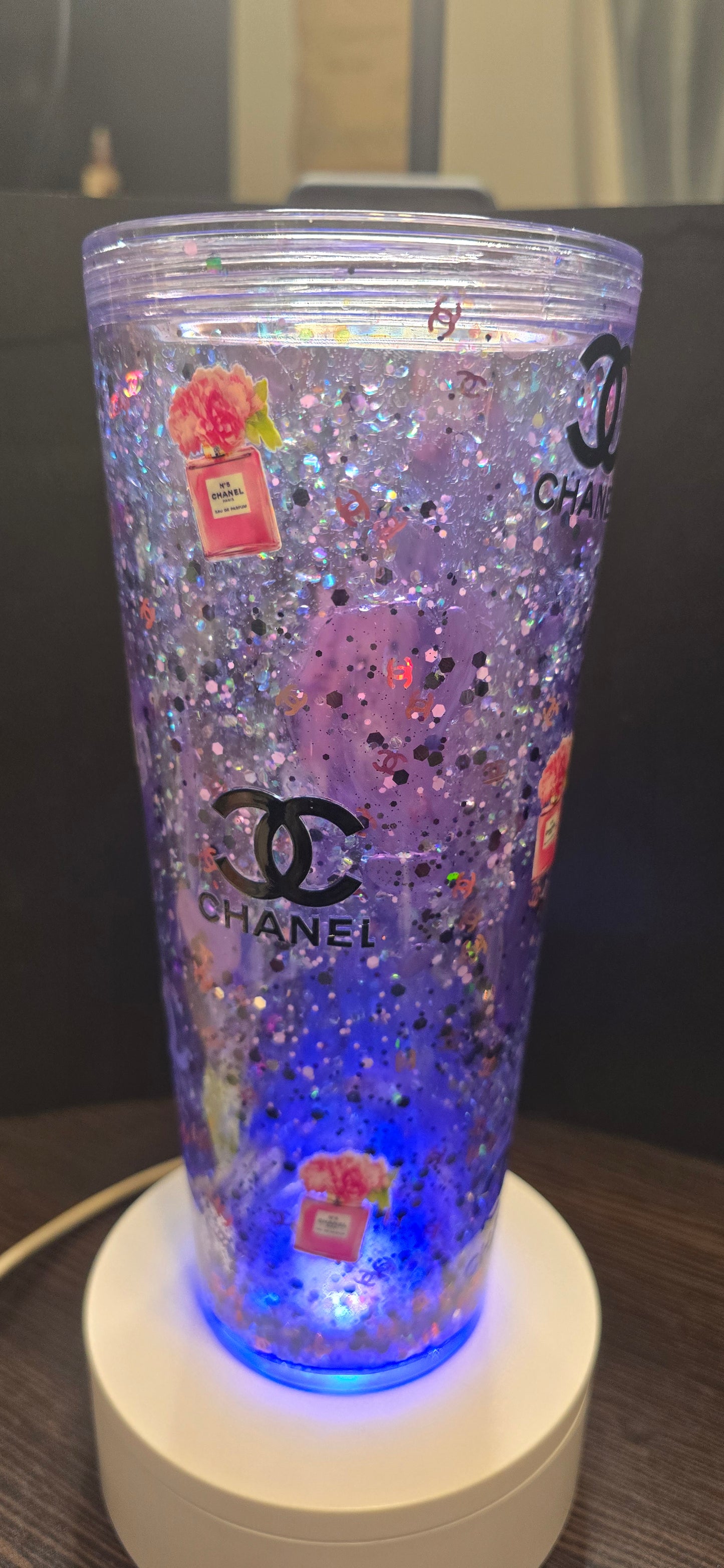 24 oz Chanel purse tumbler