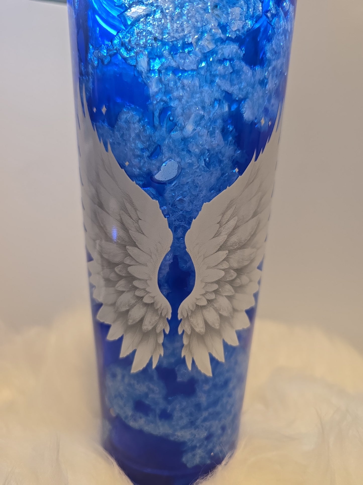24 oz Angel Wing Cloud Tumbler